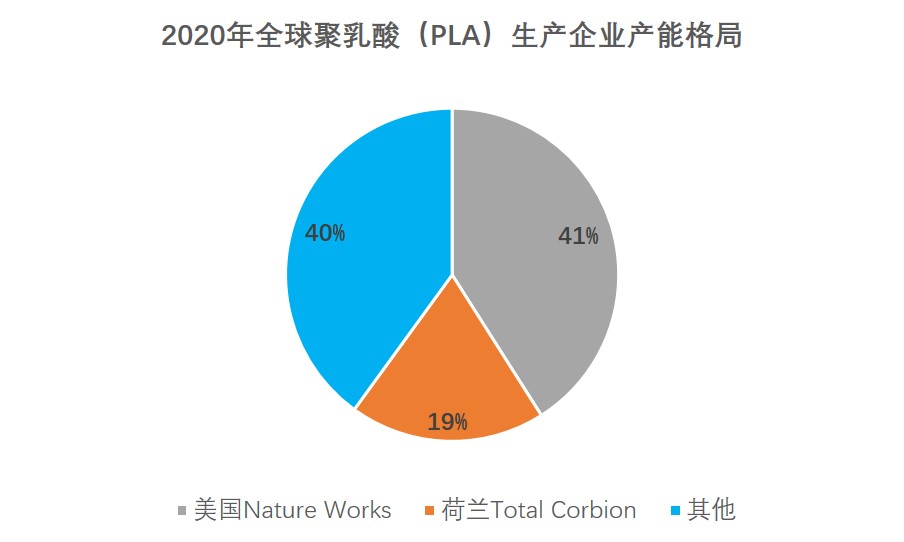 2020年全球主要聚乳酸生产企业产能格局